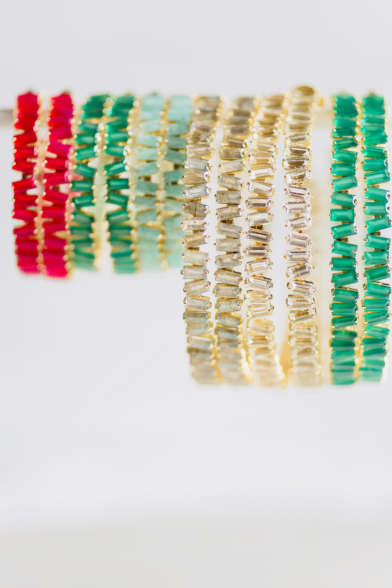 Thea Hoop Large Earring (4 Gemstone Options)