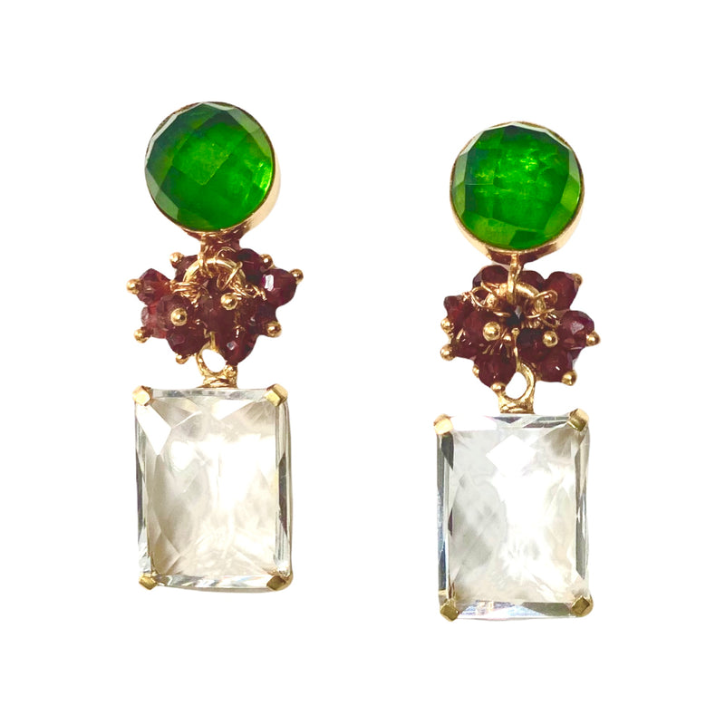 Alden Earring - 12 Gemstone Options