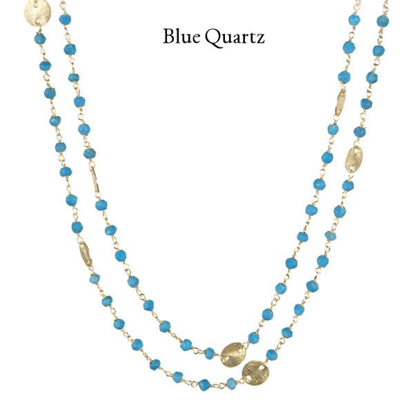 Alexandra Necklace - (11 Gemstone Options)