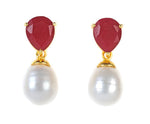 Sophia Pearl Earring - 4 Gemstone Options as Featured in Oprah Magazine