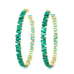 Thea Hoop Large Earring (4 Gemstone Options)